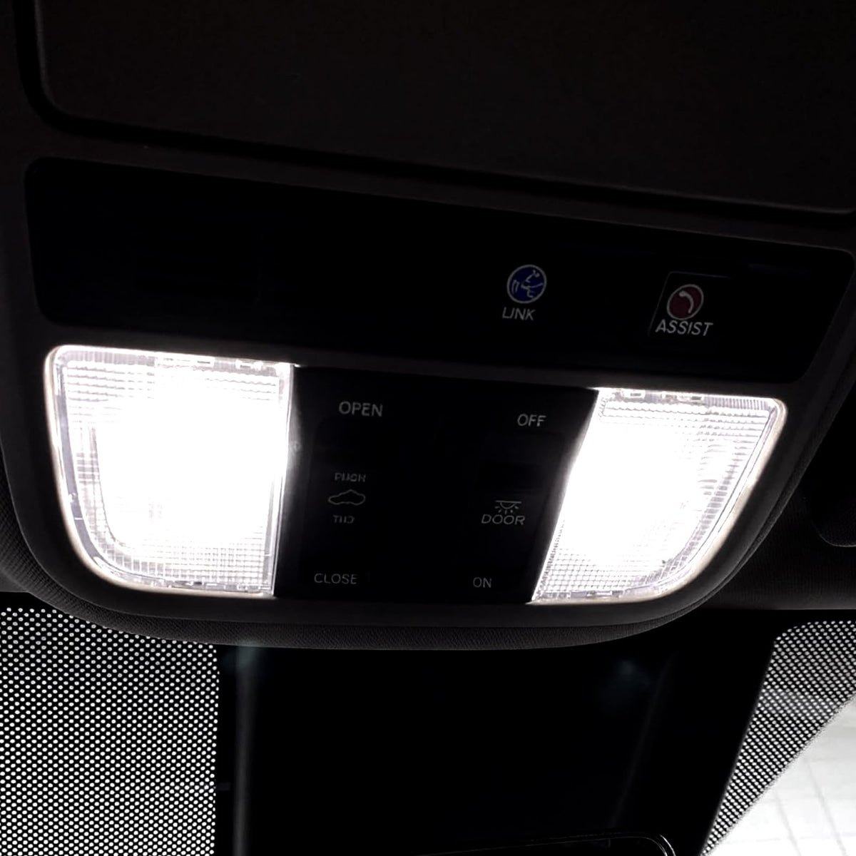 EASY EAGLE glovebox lit to show improved item finding benefit