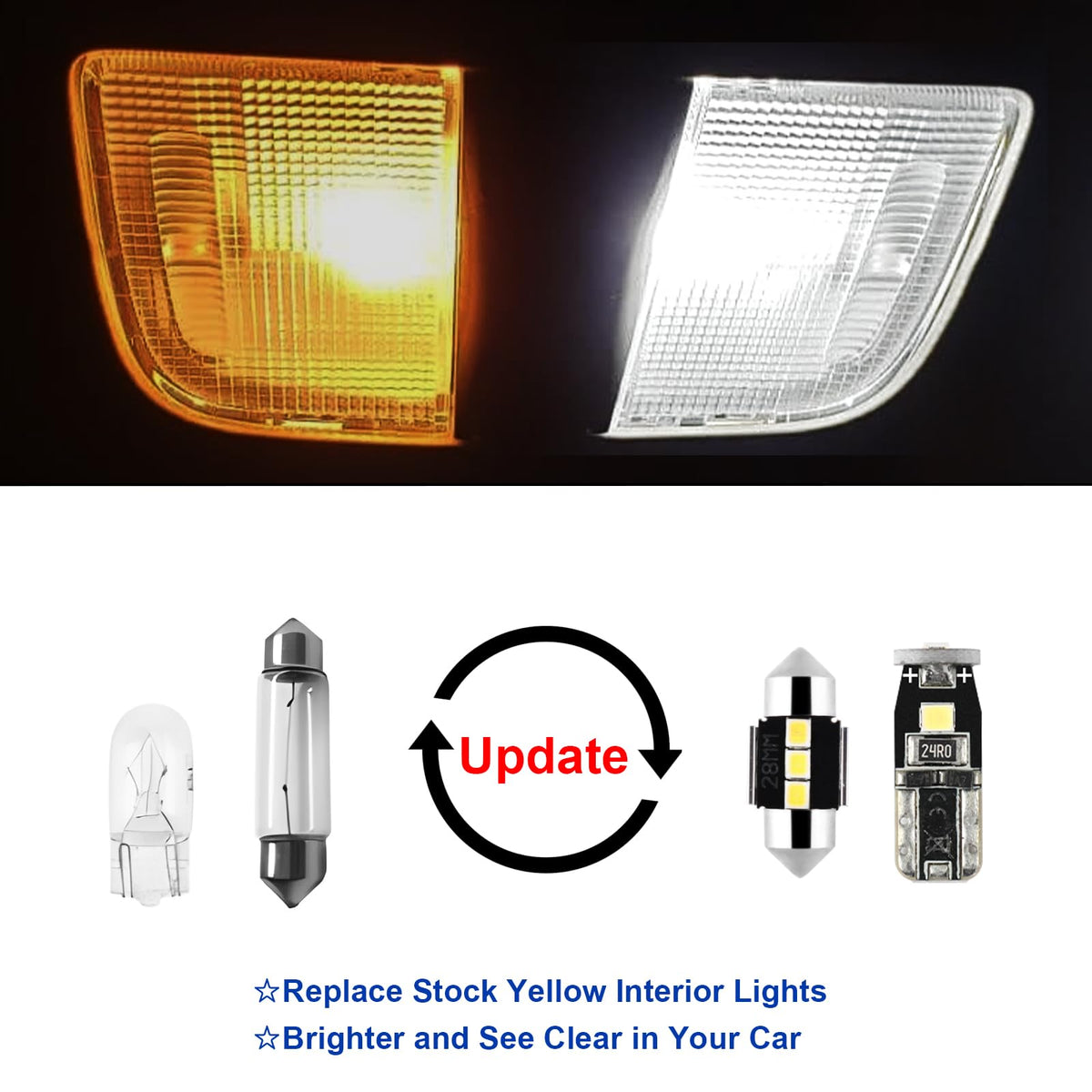 EASY EAGLE dome light installed in Sienna cabin improving interior visibility