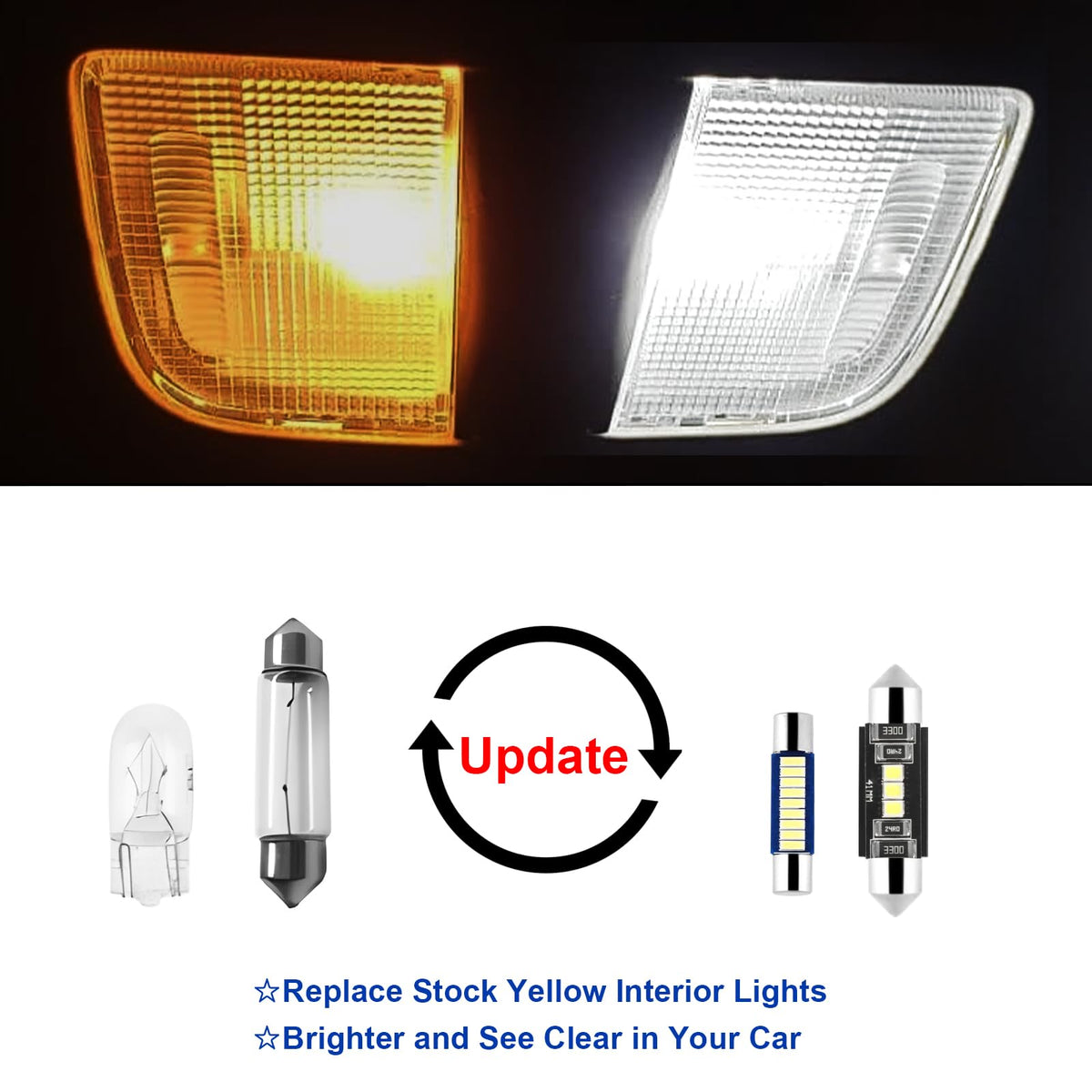 EASY EAGLE vanity mirror and map light in use improving visibility