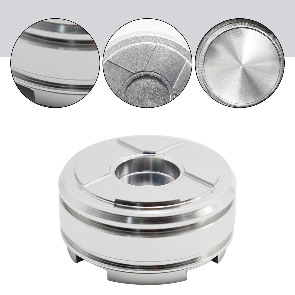 EATAKWARD pistons next to ruler for size reference and installation accuracy
