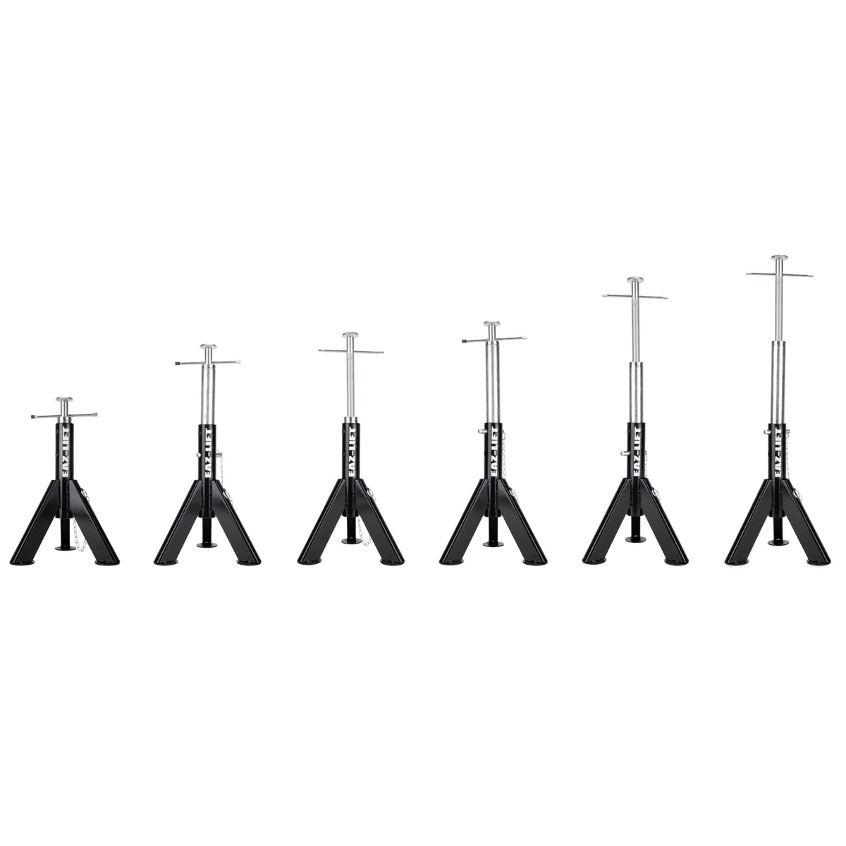 Eaz-Lift pair mounted under RV illustrating balanced support and proper placement