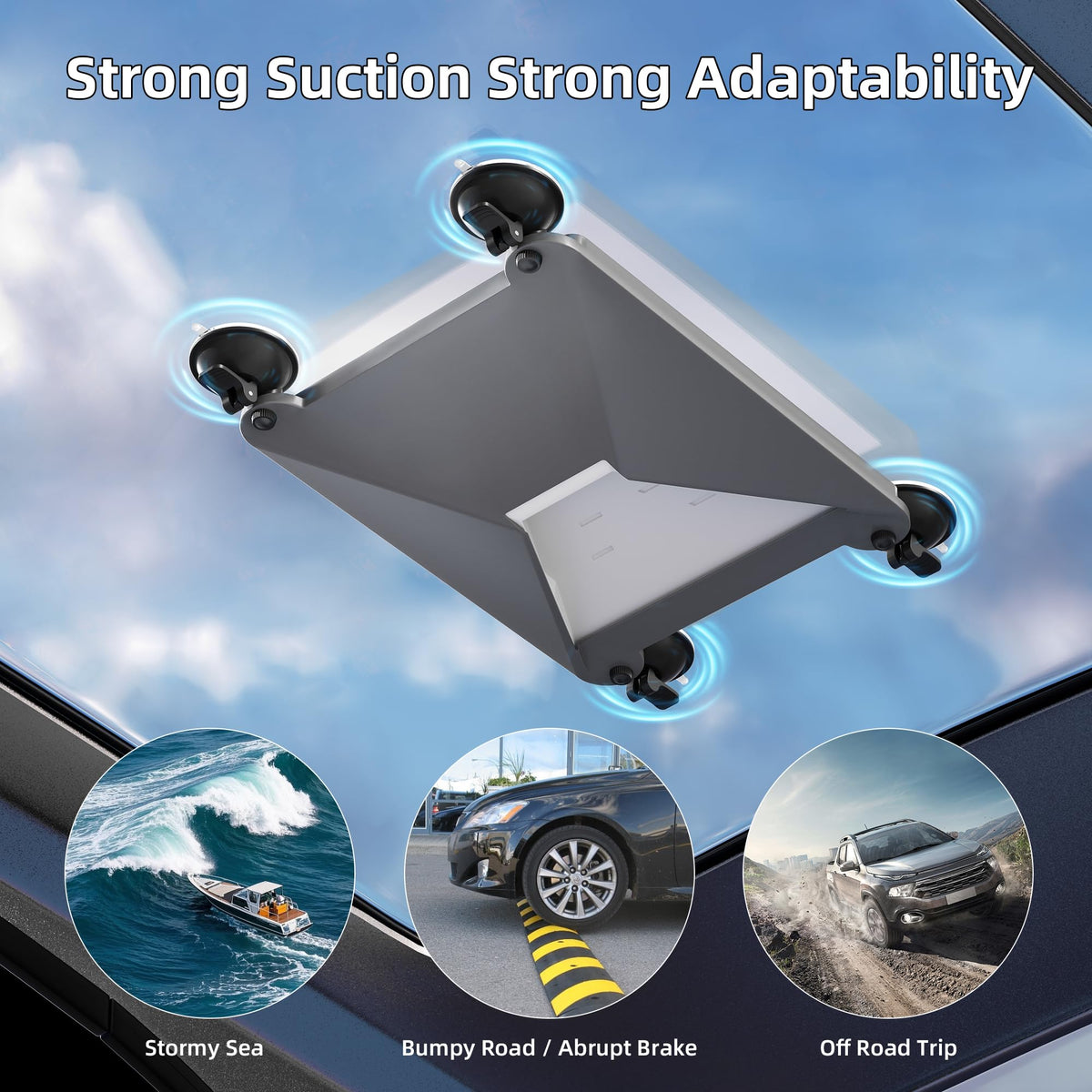 EAZUSE Starlink Mini mounted on car sunroof demonstrating quick tool-free installation
