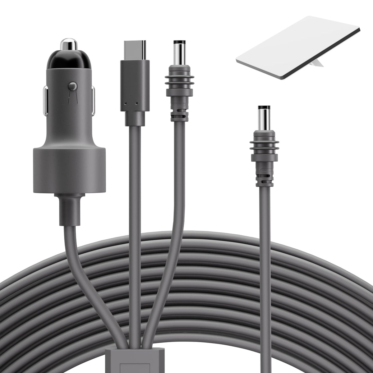 EAZUSE front DC connector showing secure fit and reliable power delivery
