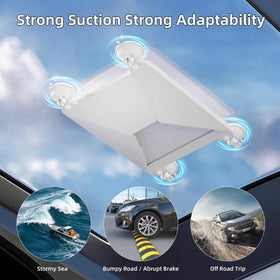 EAZUSE Starlink Mini mounted on car sunroof showing easy, drill-free setup
