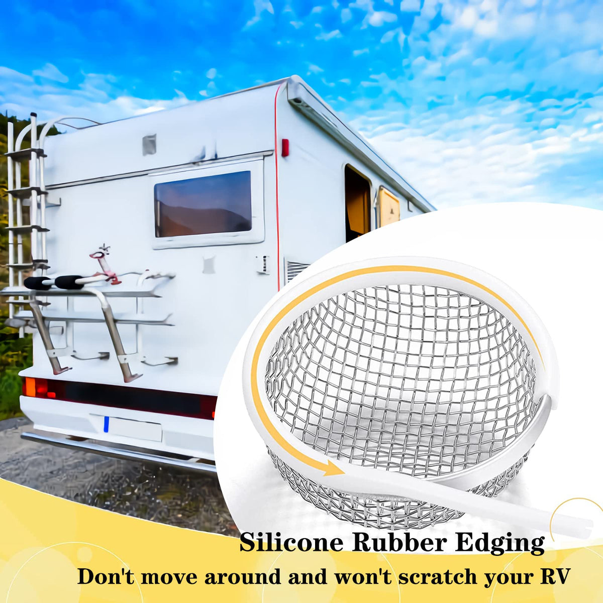 Eazy2hD close-up stainless mesh texture for long-lasting rust resistance