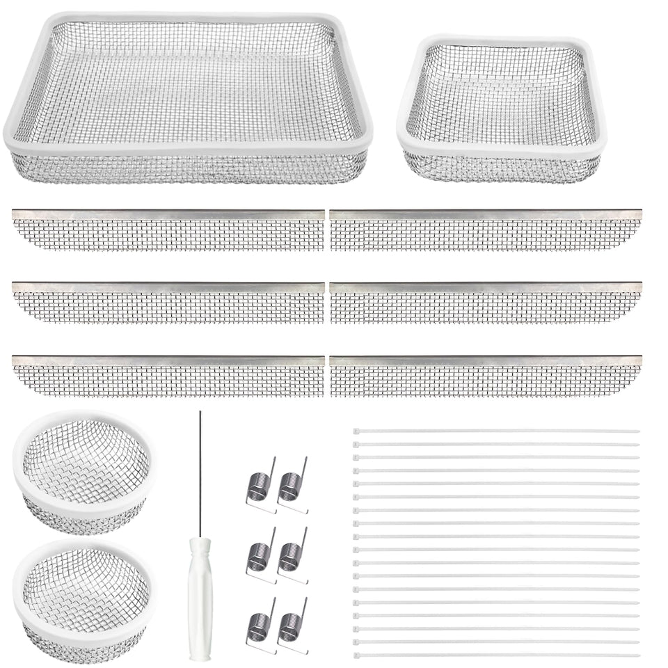 Eazy2hD full kit laid out showing all screens and accessories for quick installation