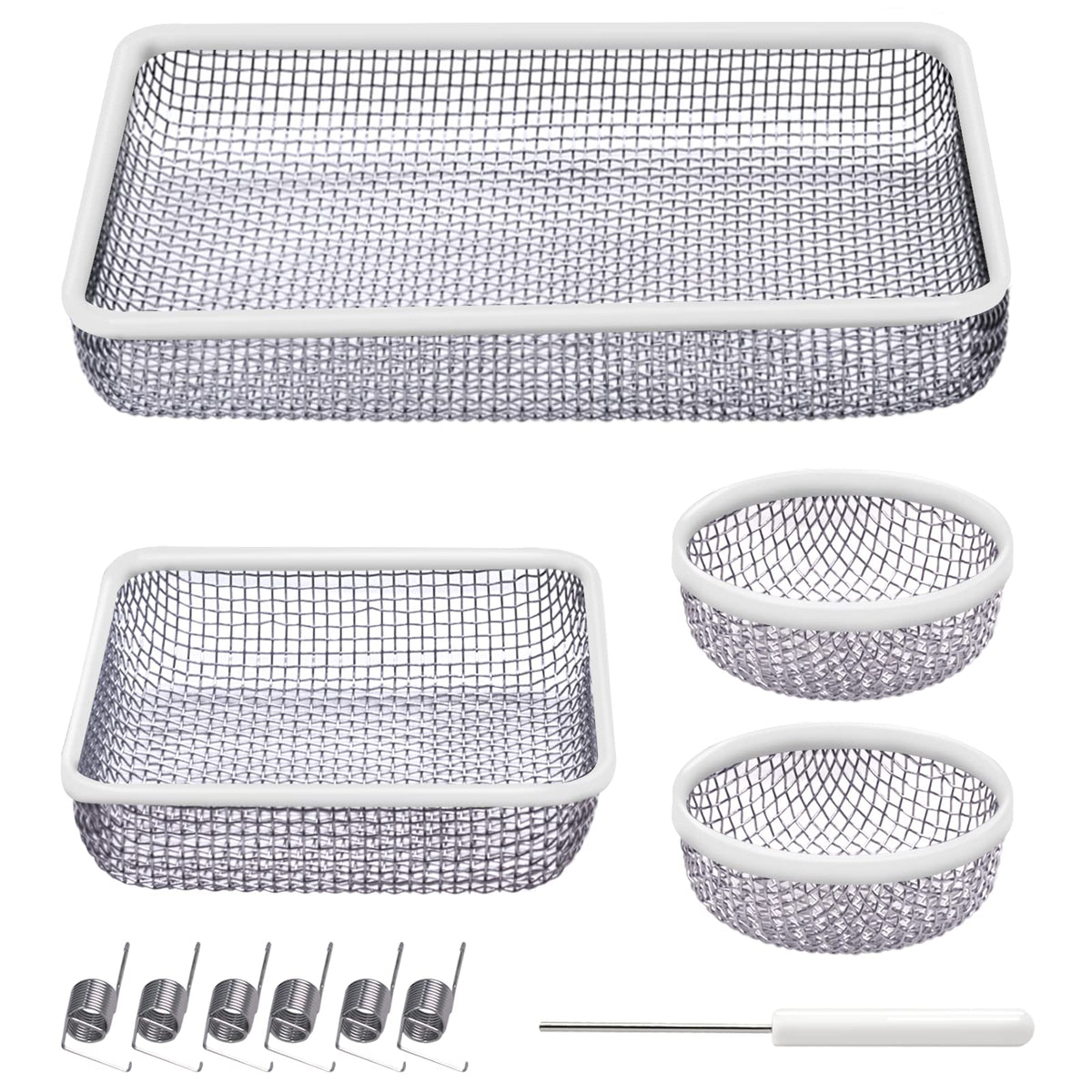 Eazy2hD front view of complete vent screen set showing all pieces and packaging benefit