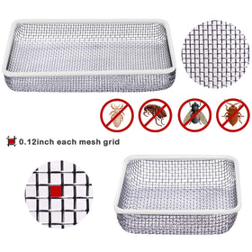 Eazy2hD close-up of rectangular screen rubber edge and stainless mesh for corrosion resistance