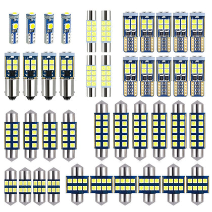 EBAIFUN kit front view showing all 42 bulbs and organization, clear identification benefit