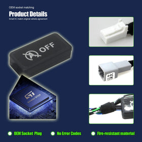 EBAIFUN module installed under dash demonstrating concealed reversible benefit