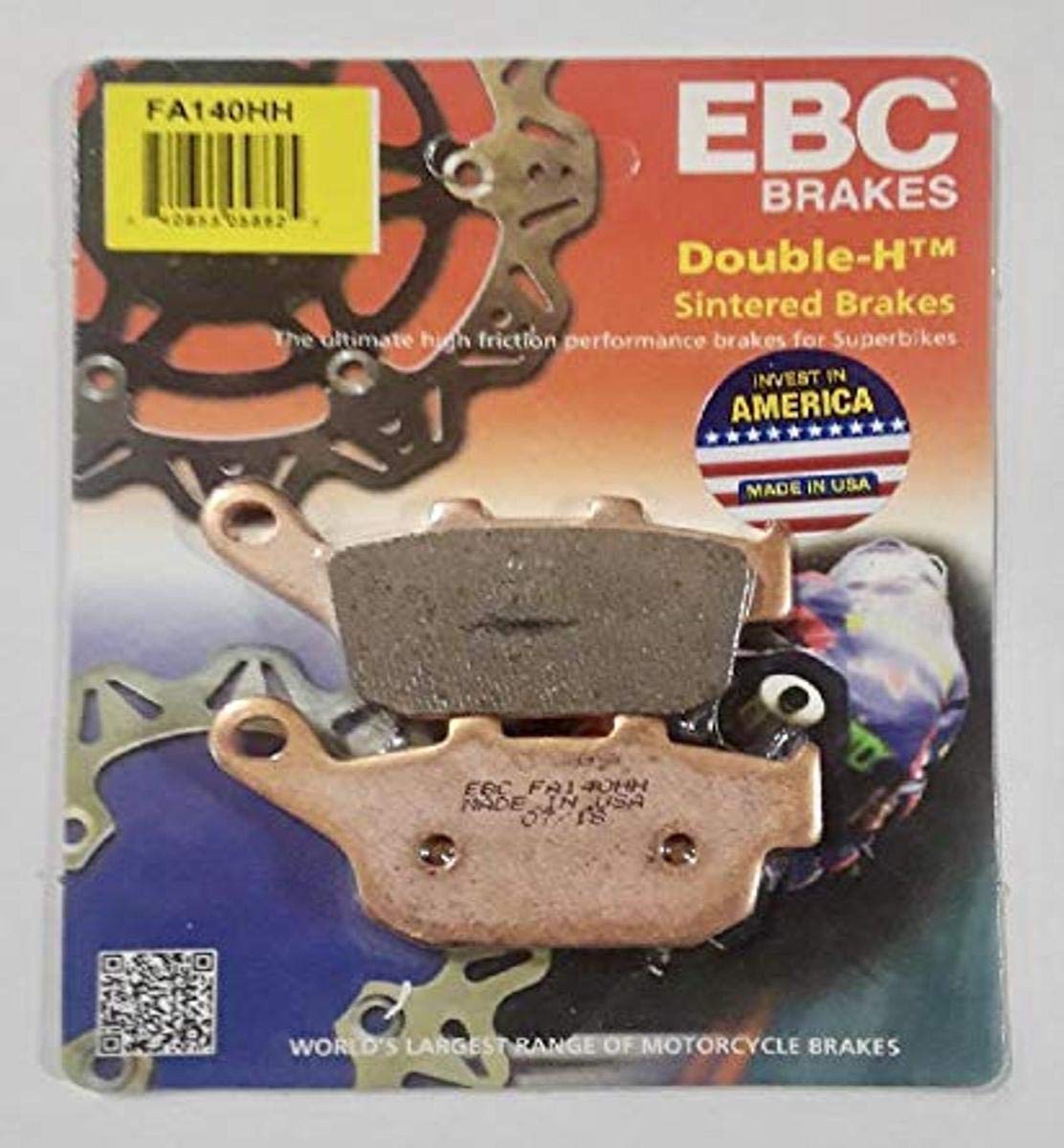 EBC FA140HH front view of pad set showing complete kit and fitment benefit