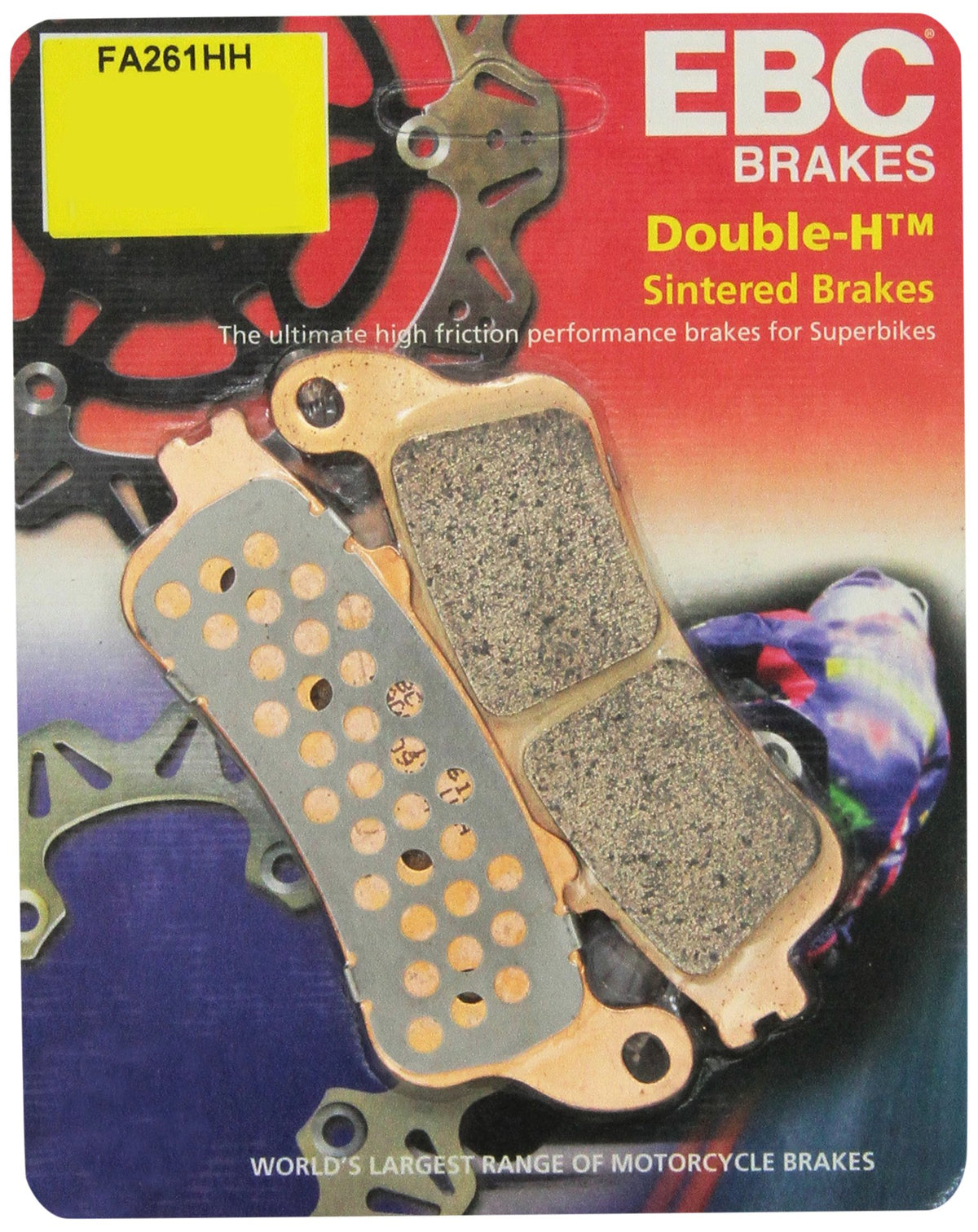 EBC FA261HH front view showing pad shape and fit for quick identification and correct replacement