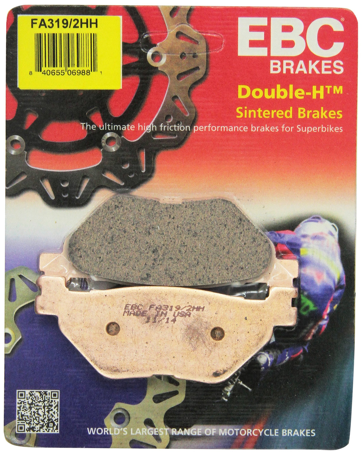 EBC FA319/2HH front packaging showing part number and quick identification benefit