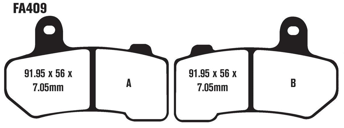 EBC FA409V installed on motorcycle rotor demonstrating consistent stopping