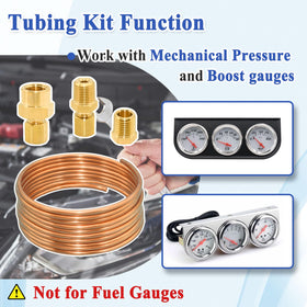 Ebrmeiwo assorted threaded fittings spread out showing selection for multiple gauge connections