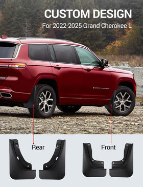 Ecarzo front driver mud flap displaying contour fit and debris defense