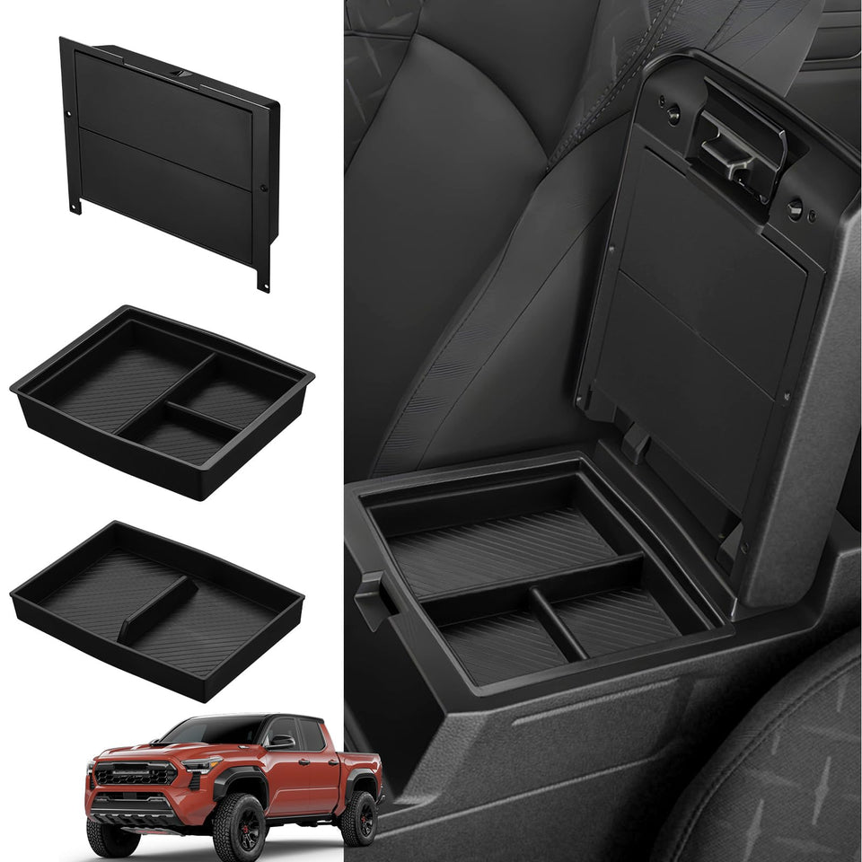 Ecarzo front view installed showing neat console and increased storage