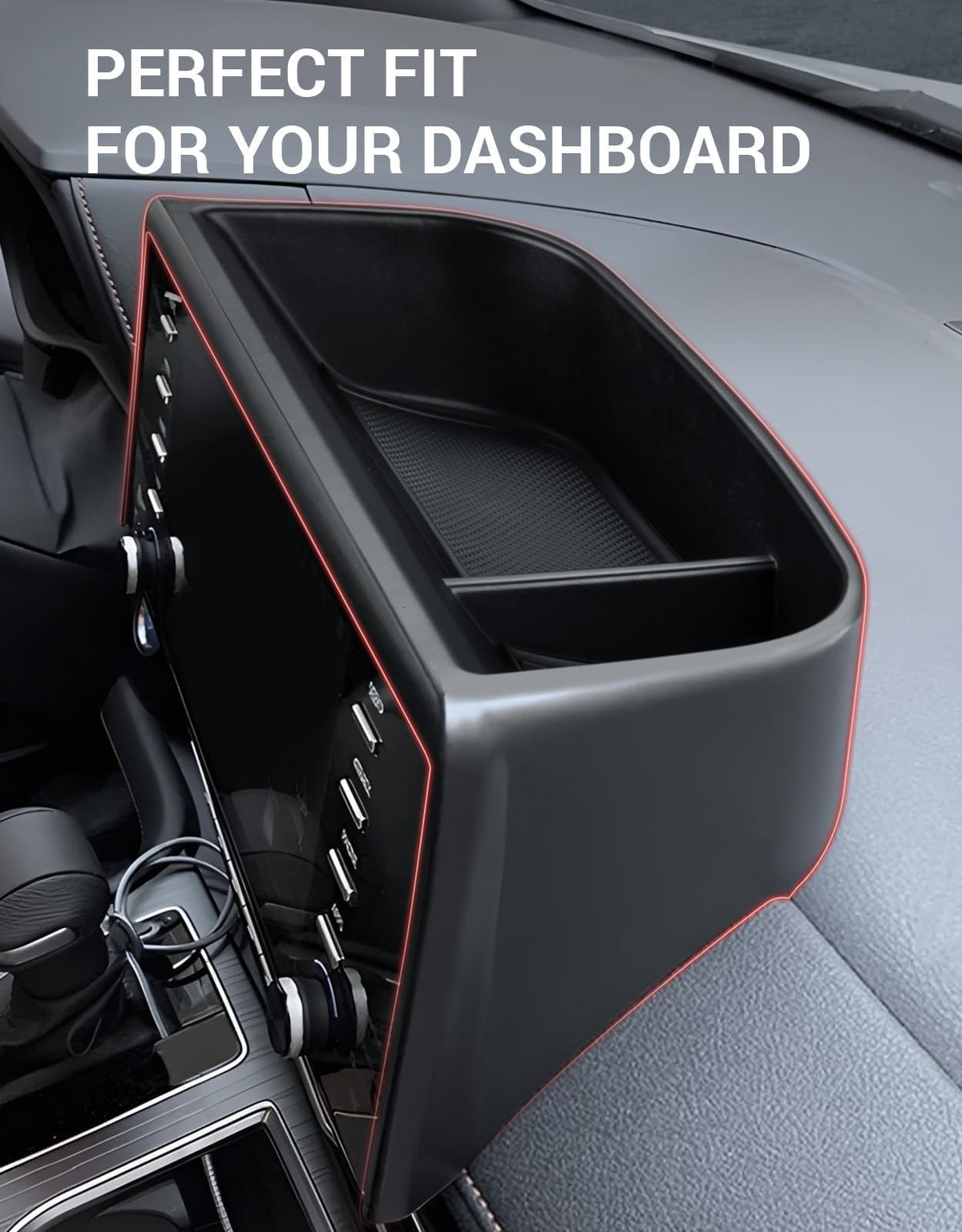Ecarzo installed behind Sienna screen demonstrating concealed storage benefit