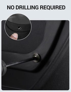 Ecarzo mud flaps mounted in wheel arch showing OEM-style integration
