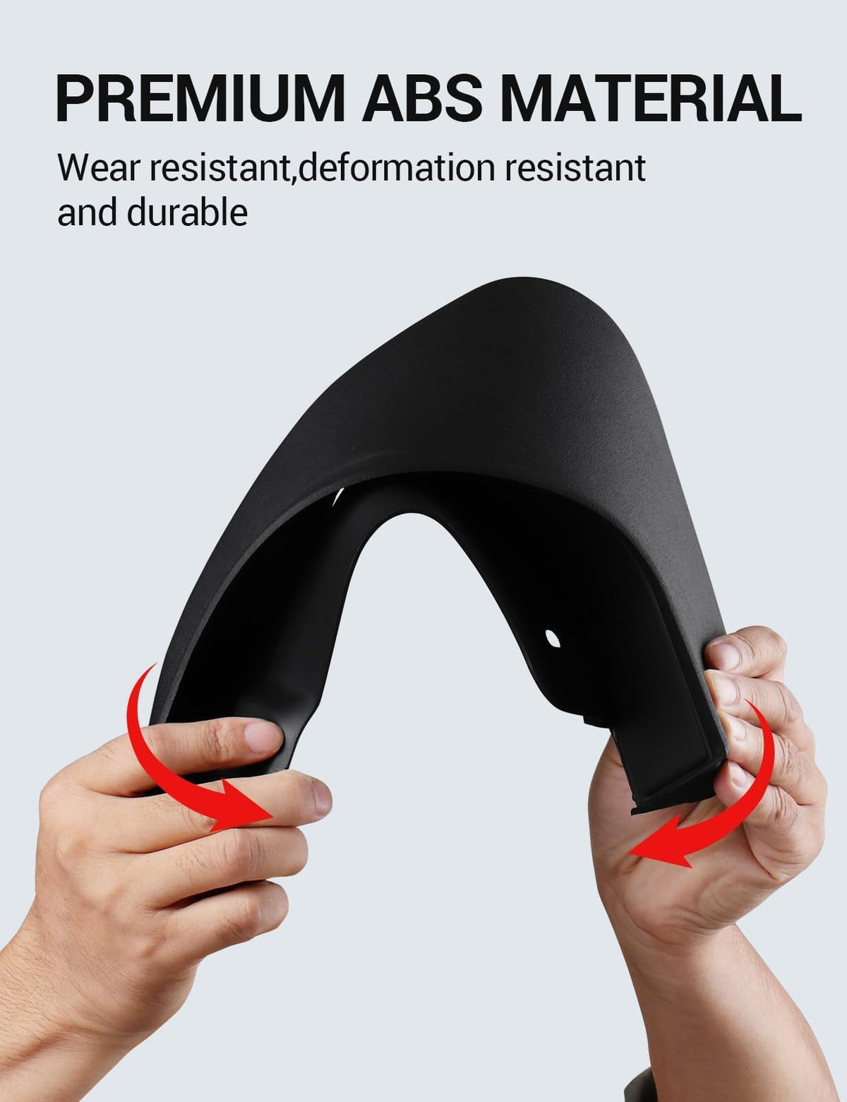 Ecarzo rear driver mud flap installed protecting lower body panels