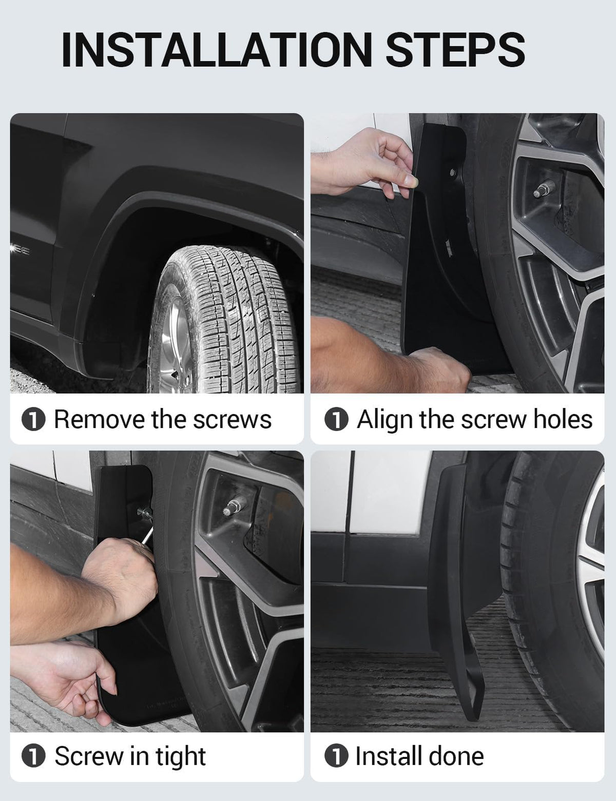 Ecarzo mud flap next to ruler illustrating compact dimensions and fit
