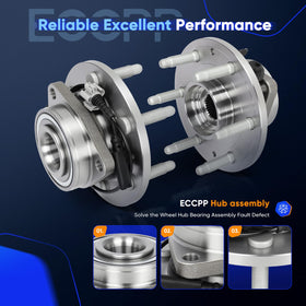 ECCPP hub installed on Chevy Avalanche front spindle showing fitment benefit correct replacement