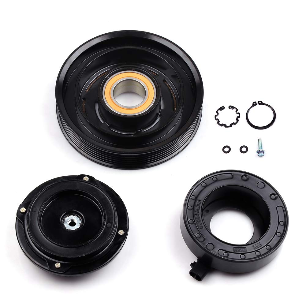 ECCPP front assembly showing pulley and bearing, ensures reliable compressor engagement