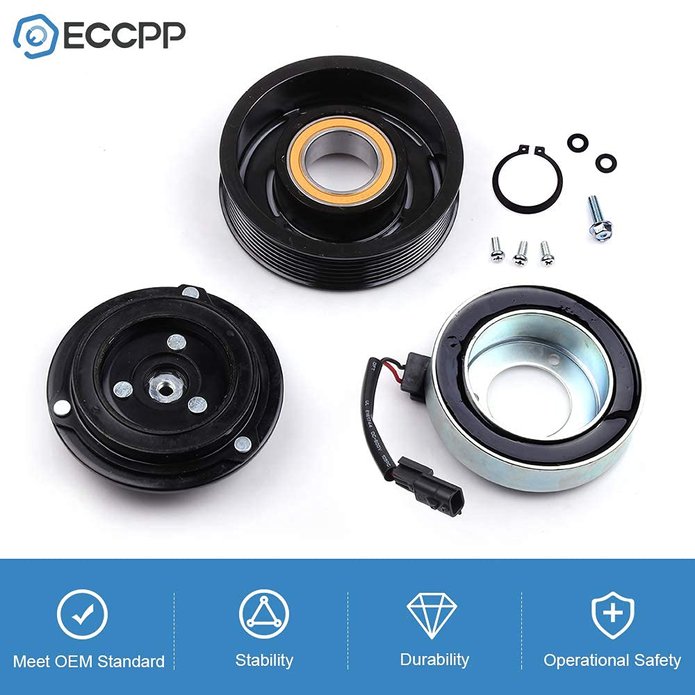 ECCPP clutch installed on compressor showing restored engagement and cooling