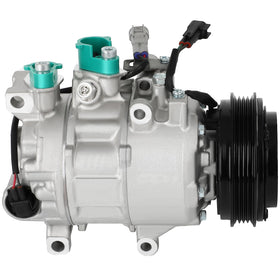 ECCPP front view of A/C compressor assembly showing direct-fit design and quick installation benefit