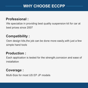 ECCPP product label and part numbers proving compatibility and easy identification