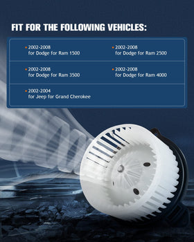ECCPP blower motor label and OEM references helping verify compatibility benefit