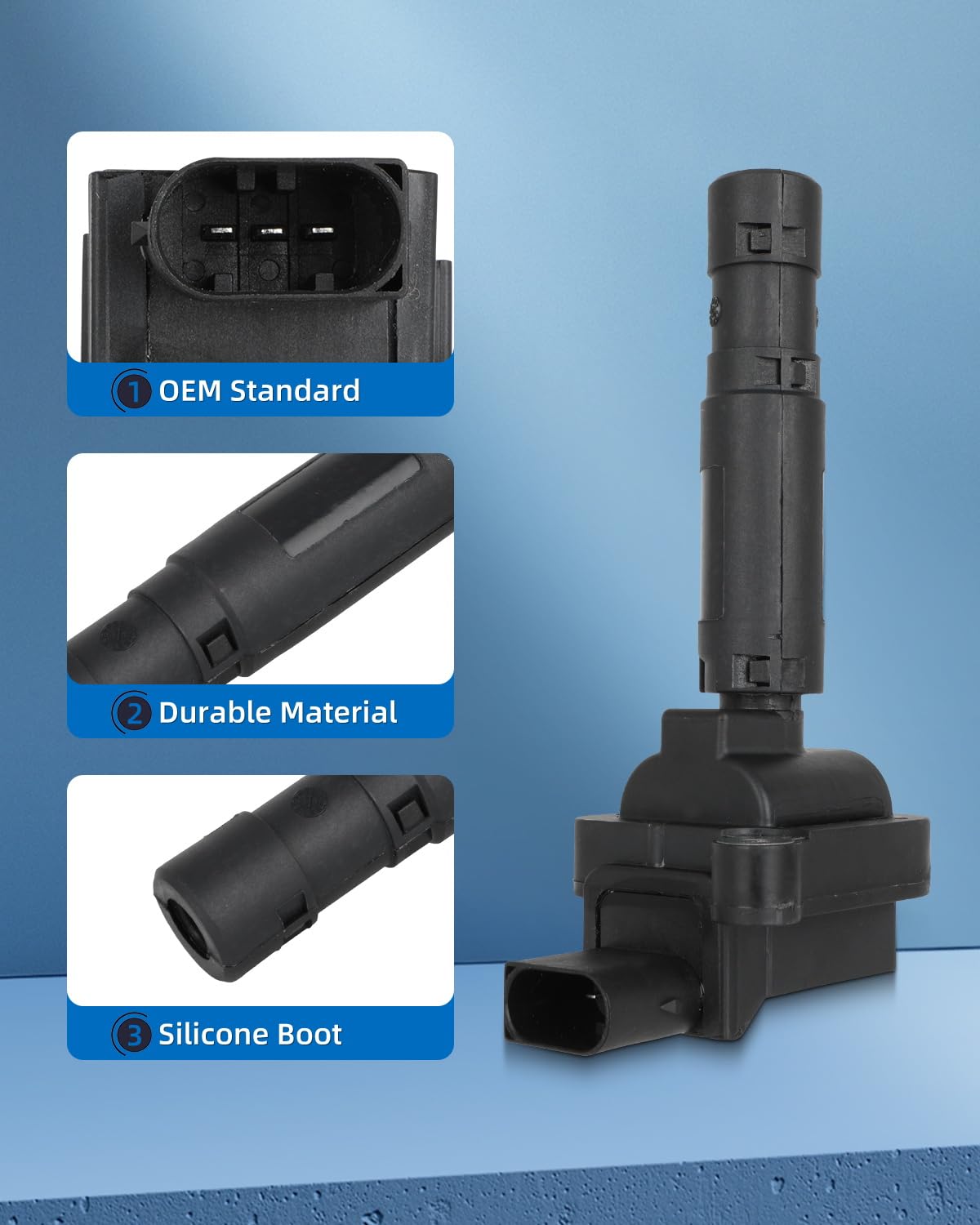 ECCPP close-up of iridium spark plug tip emphasizing long-life performance
