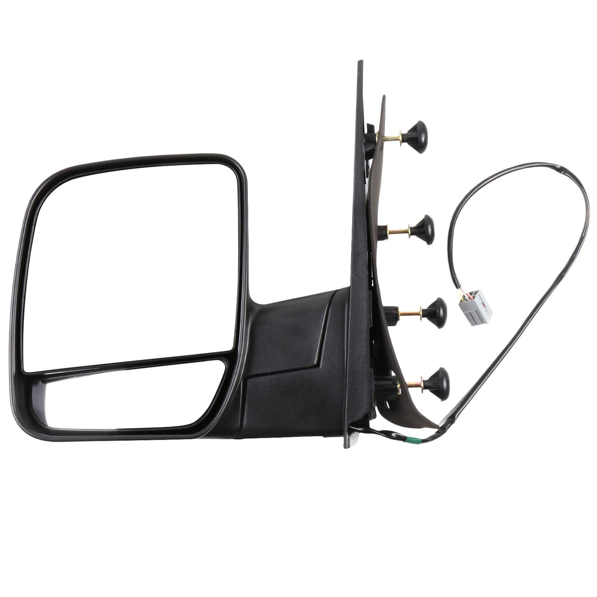 ECCPP driver side mirror front view showing clean black housing and fit