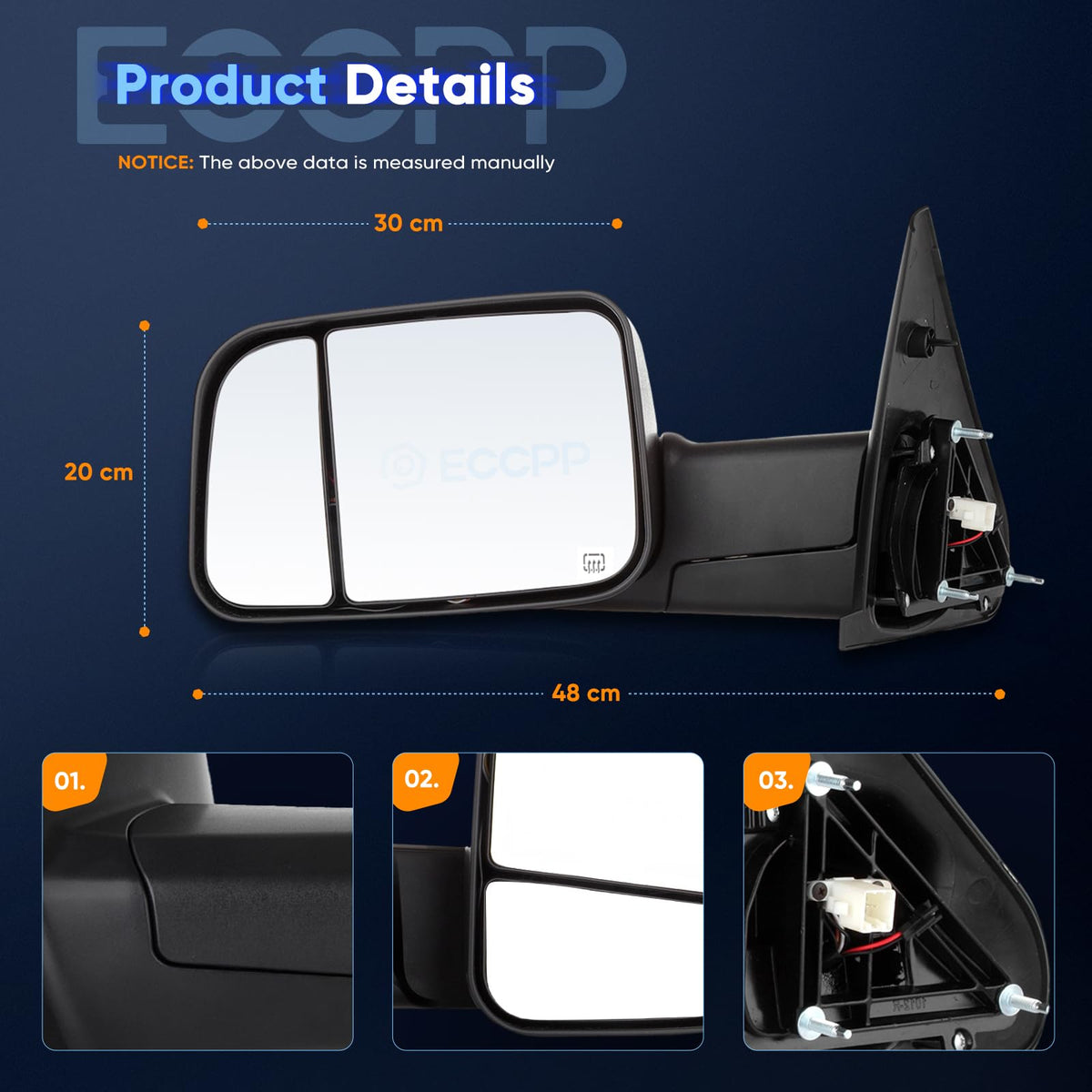 ECCPP folded position demonstrating compact manual-fold convenience