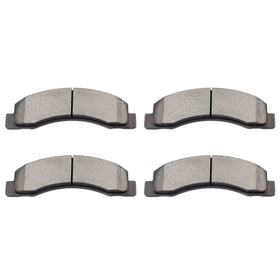 ECCPP front brake pads kit packaging showing complete set and part numbers for easy identification