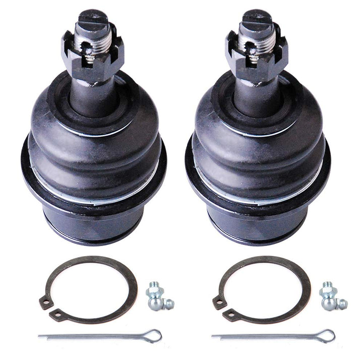 ECCPP front lower ball joints packaging showing contents and fitment benefits