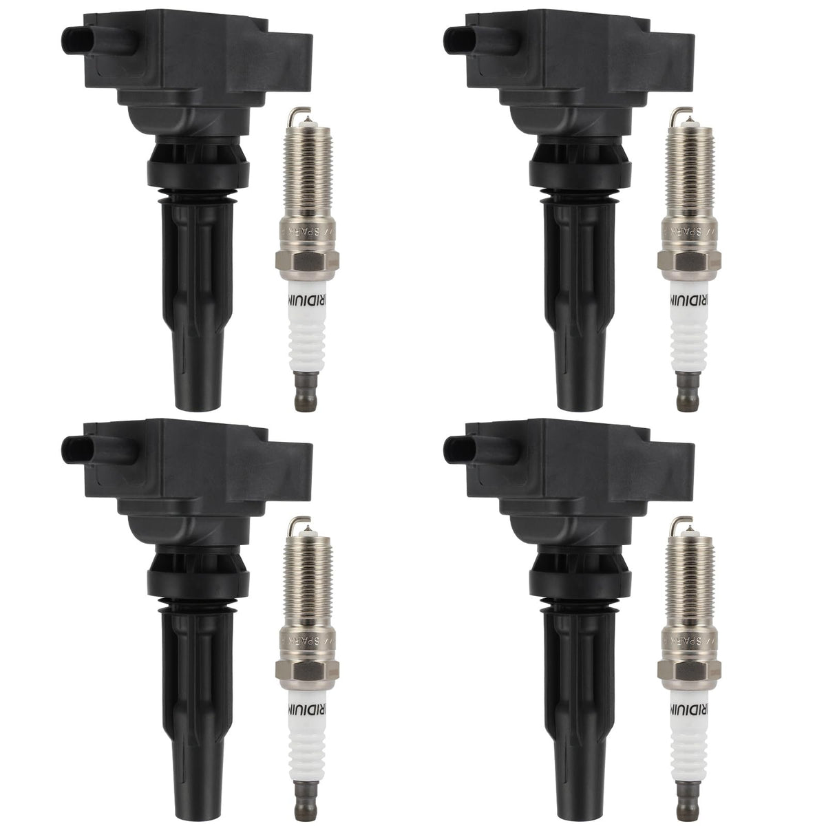 ECCPP front packaging showing 4 coils and 4 plugs, clear fitment benefit
