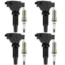 ECCPP front packaging showing 4 coils and 4 plugs, clear fitment benefit