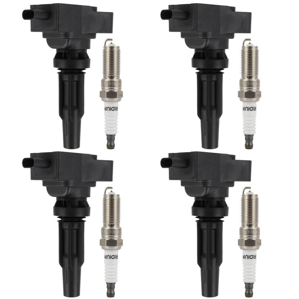 ECCPP front packaging showing 4 coils and 4 plugs, clear fitment benefit