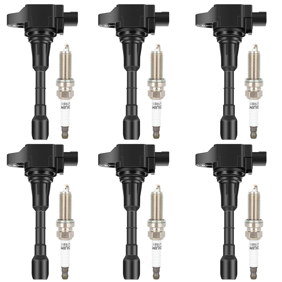 ECCPP front packaging showing coils and spark plugs, highlights complete kit benefit