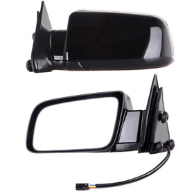 ECCPP front view of towing mirrors showing clean fit and durable finish for improved visibility