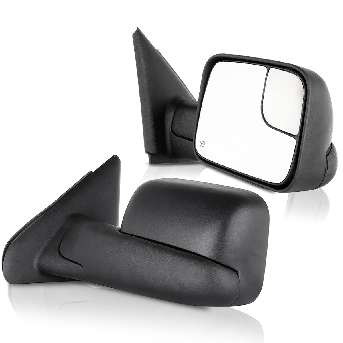ECCPP front view pair of mirrors showing fitment and clean finish