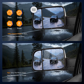 ECCPP heated glass detail illustrating defrost capability and safety