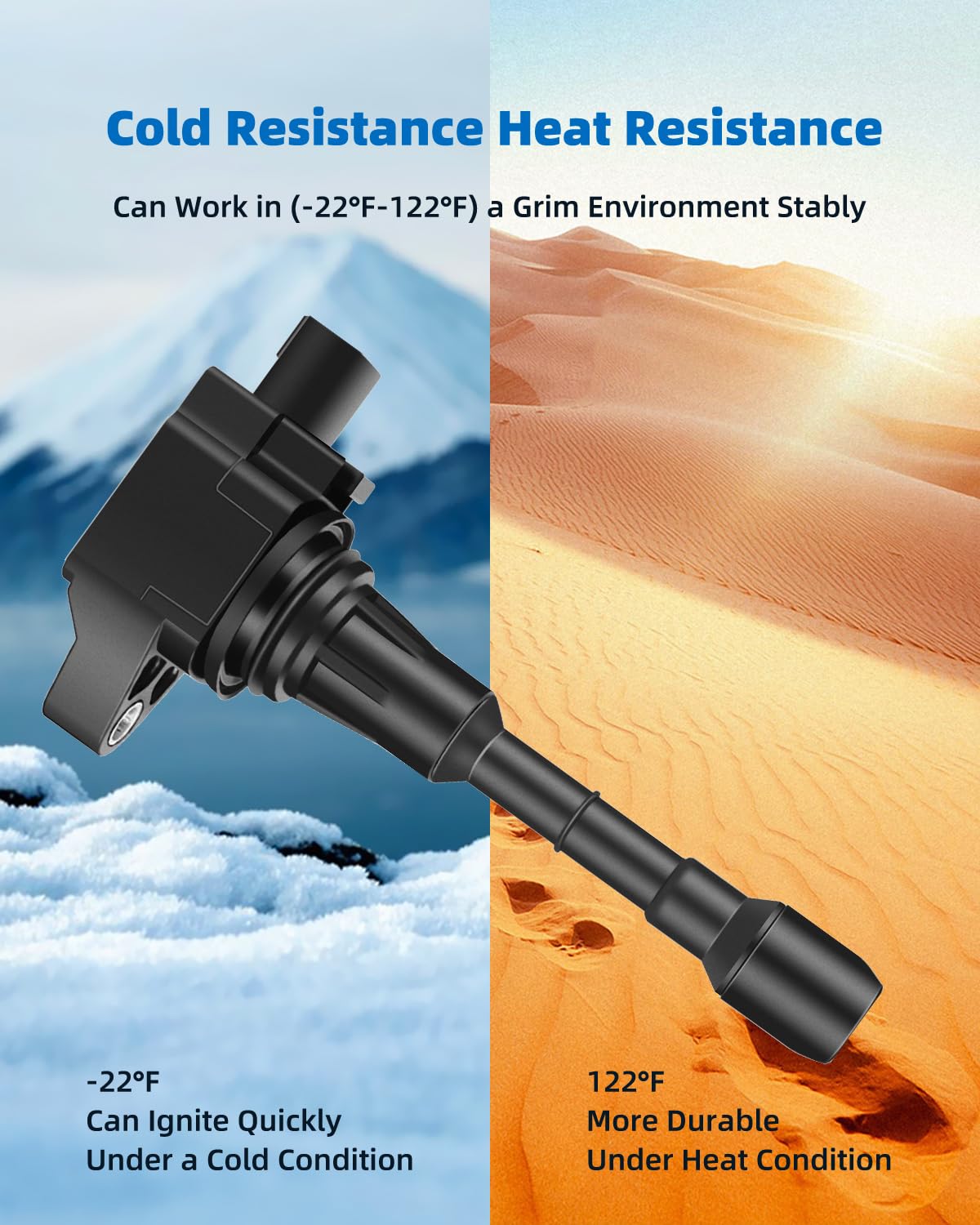 ECCPP ignition coil installed on valve cover demonstrating correct fitment and ease