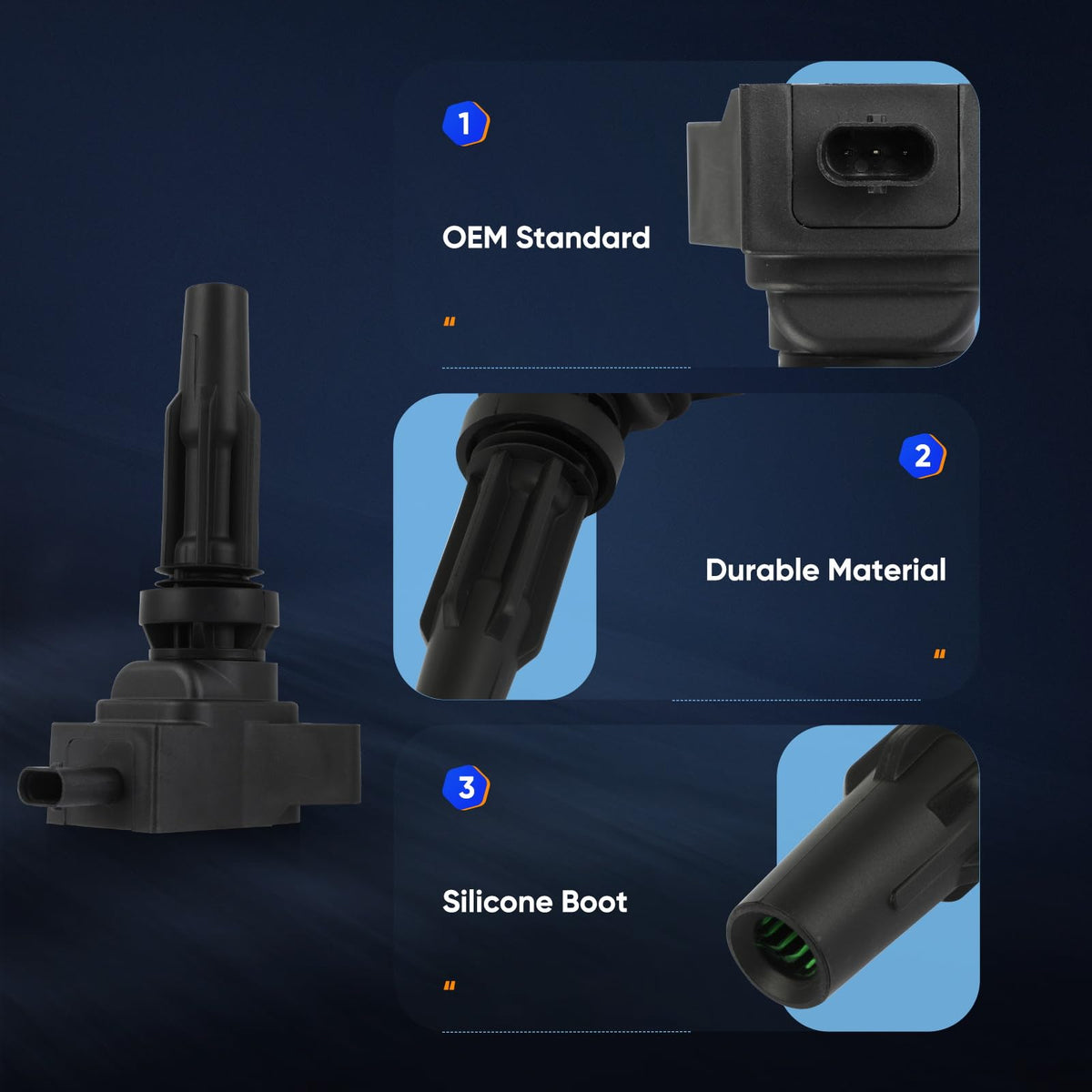 ECCPP ignition coil installed on engine showing improved starting reliability