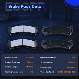 ECCPP product label with ATD785C D785-7653 reference for correct vehicle match