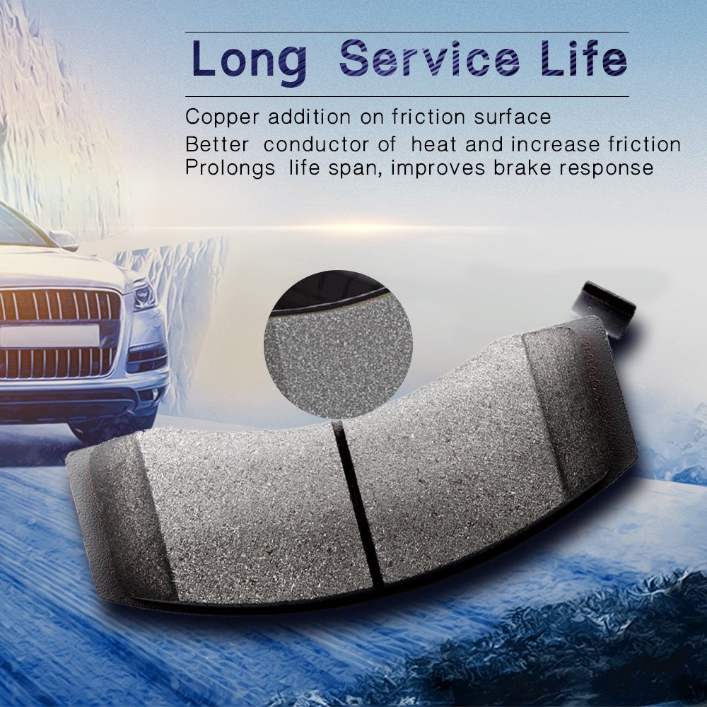 ECCPP pads on truck wheel lifestyle shot showing clean wheels and reliable braking peace-of-mind