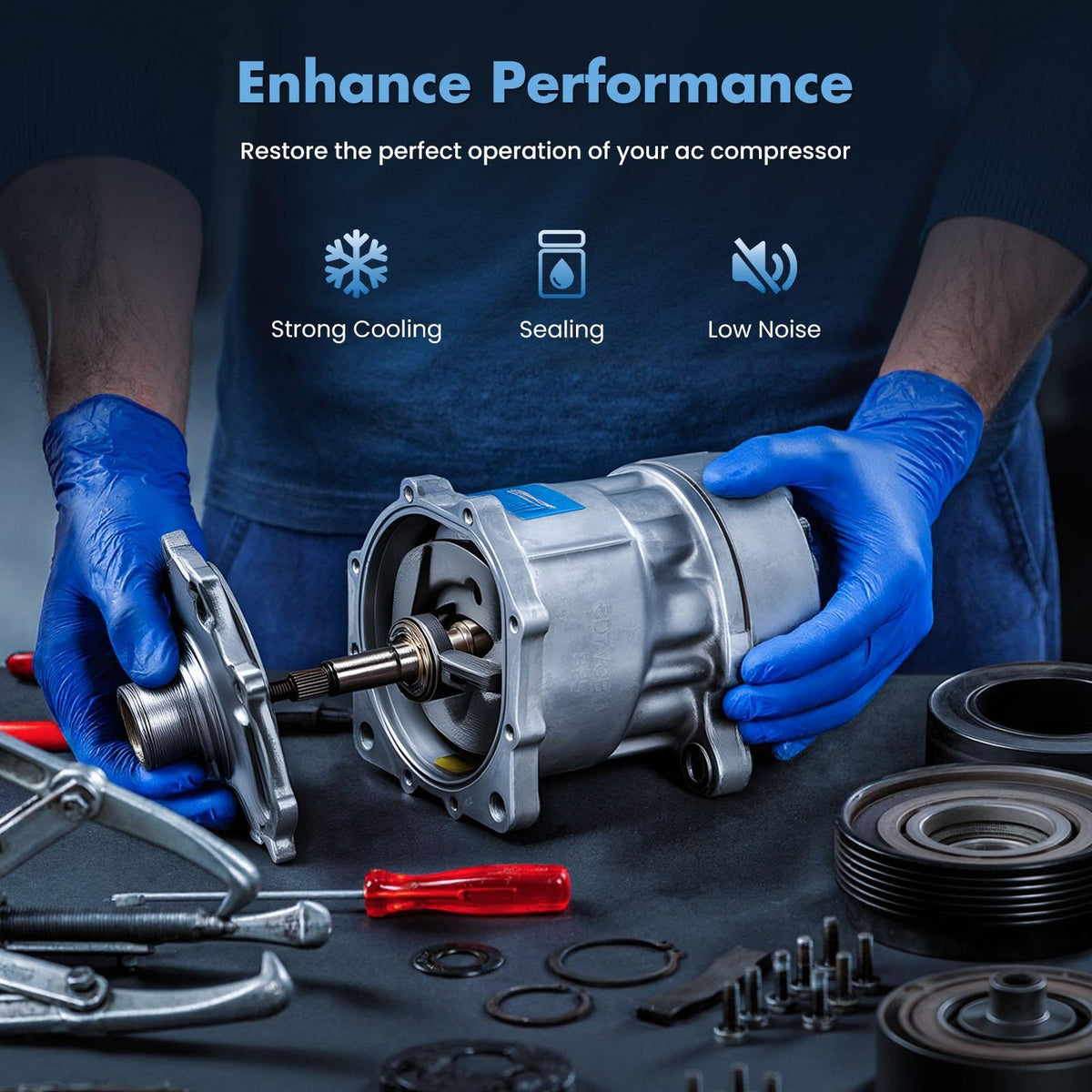 ECCPP technician installing clutch in workshop showing professional-ready fit