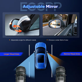 ECCPP mirror black housing texture showing durable-finish benefit