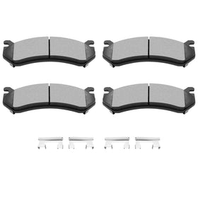 ECCPP front packaging of rear brake pads showing complete 4-piece kit and fitment benefit